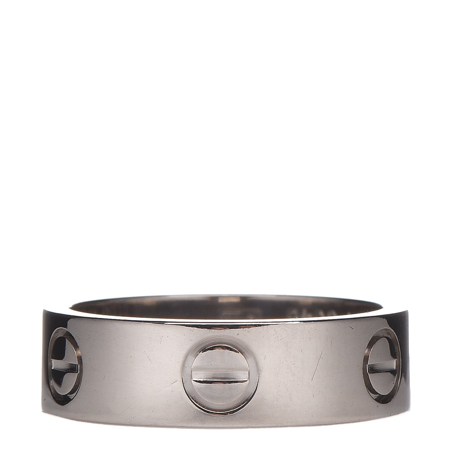 18K White Gold 5.5mm LOVE Ring 53 6.25