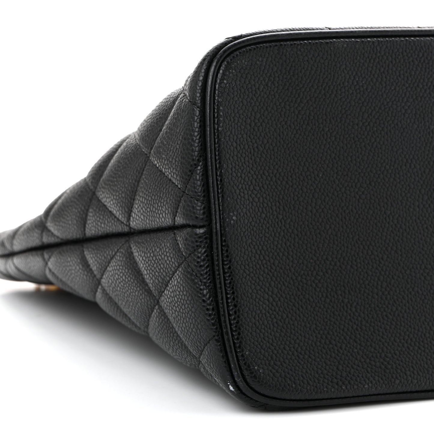 Caviar Quilted Medallion Tote Black
