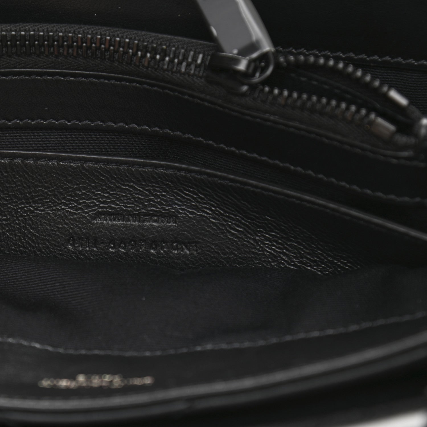 Saint Laurent Calfskin Y Quilted Monogram Small Loulou Chain Satchel Black 8 of 11
