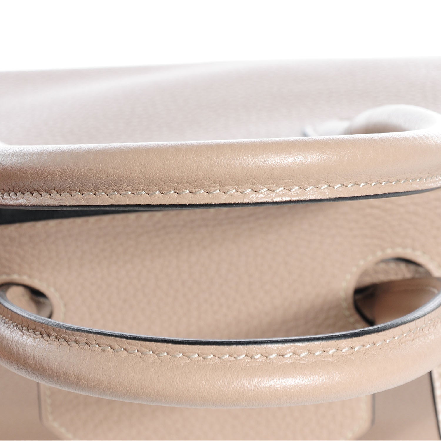 Hermes Taurillon Clemence Horseshoe Birkin 30 Gris Tourterelle and Black 19 of 28