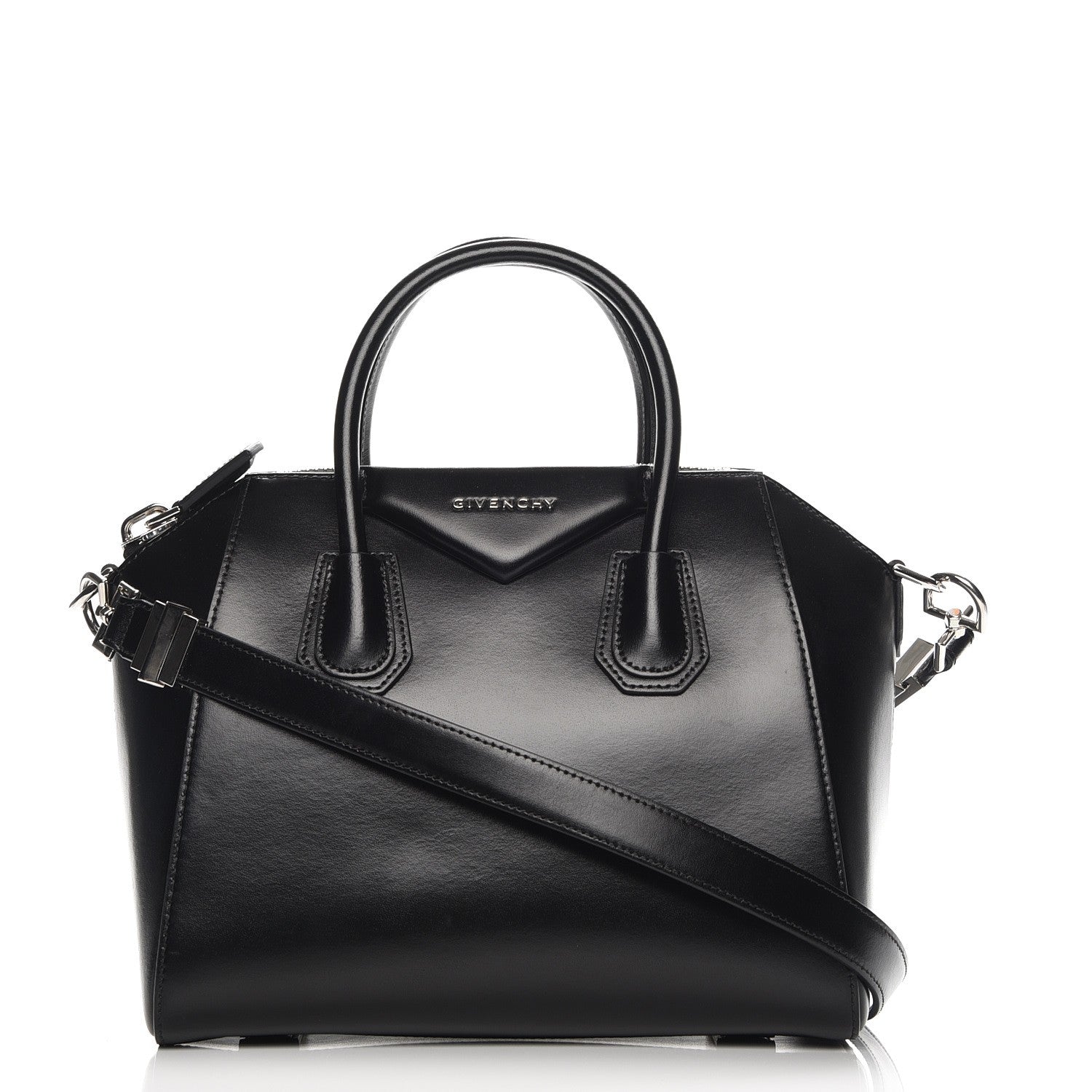 Givenchy Shiny Lord Calfskin Small Antigona Black 1 of 8