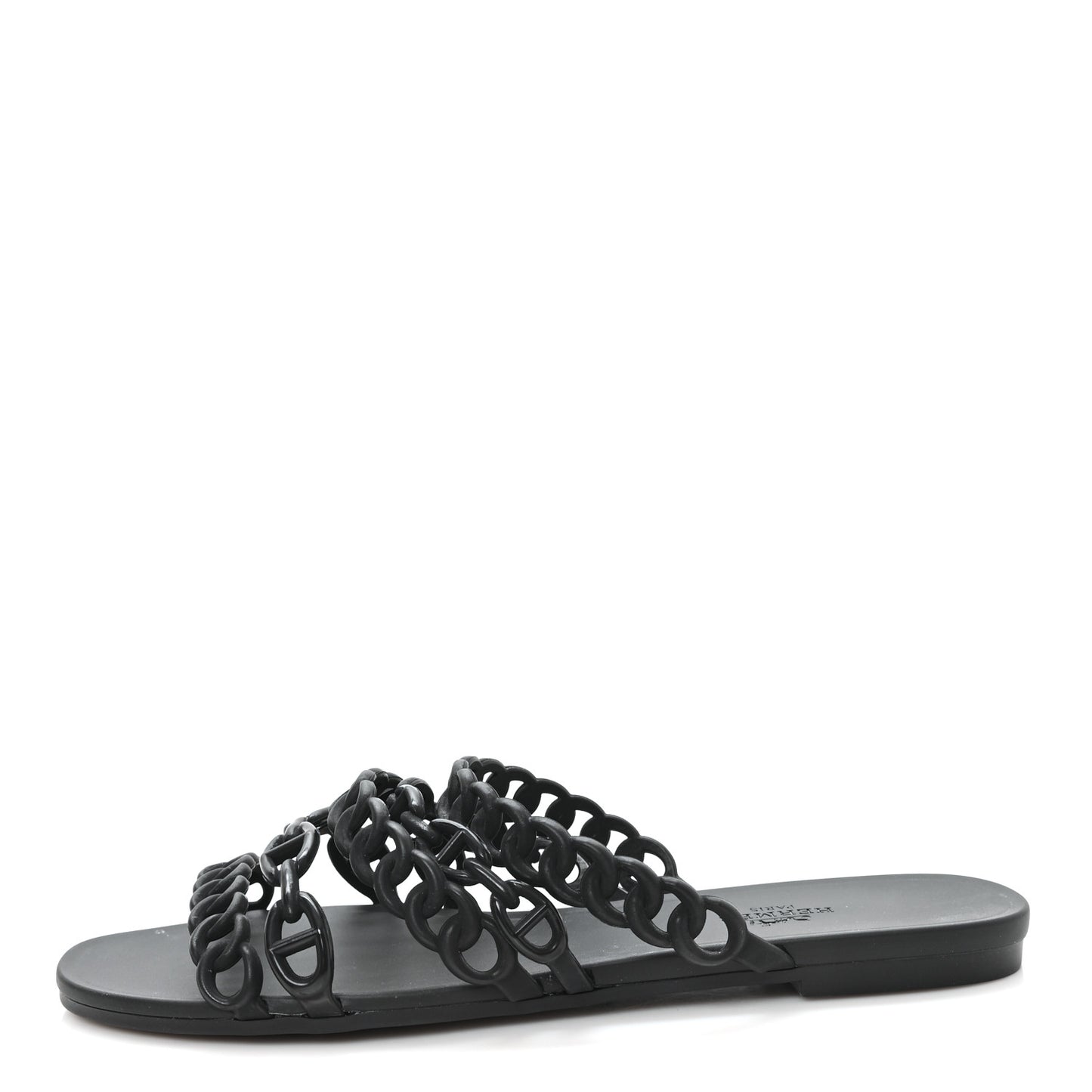 Rubber Chaine d'Ancre Nude Sandals 39 Black