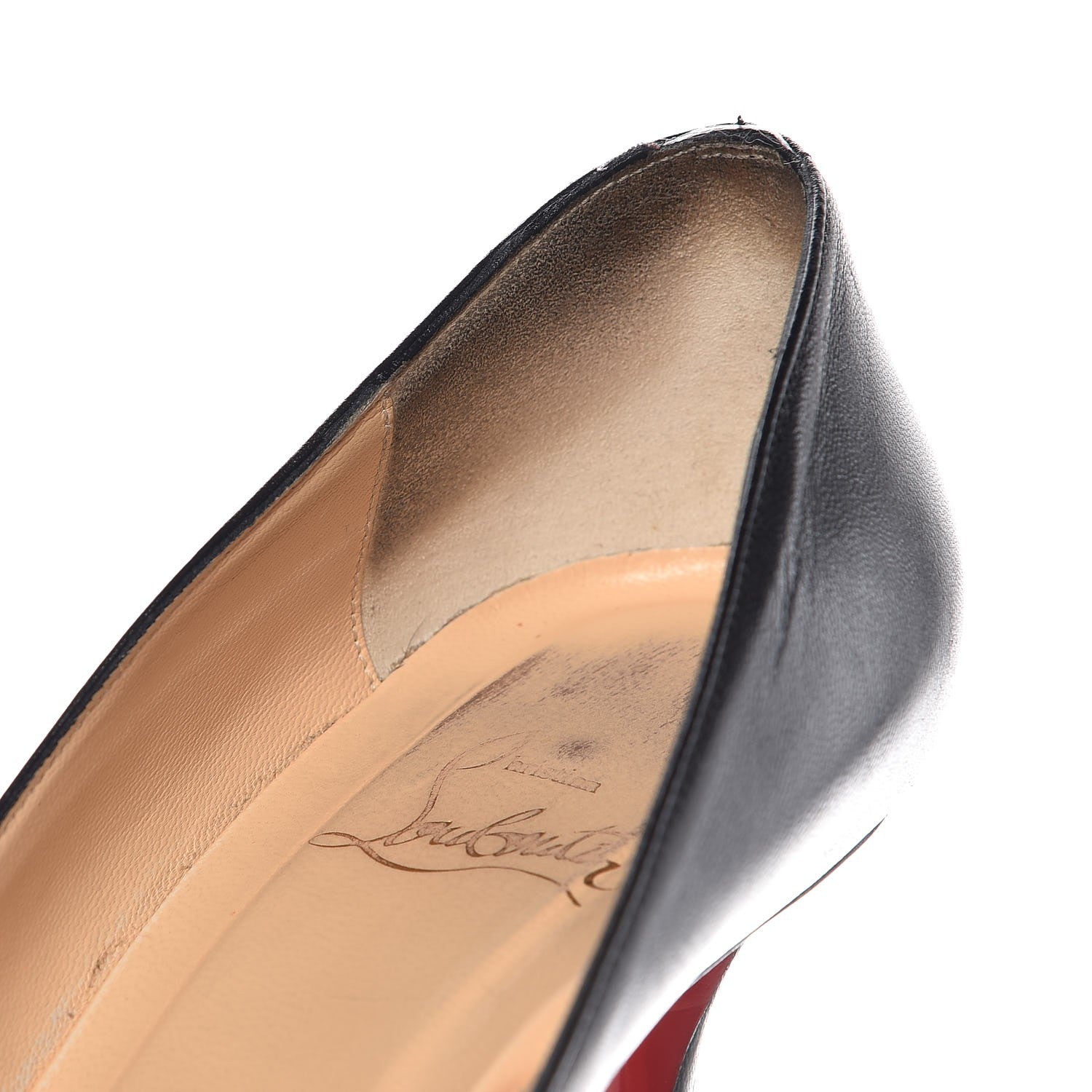 Christian Louboutin Fishnet Patent Kid Gladiator 70 Pumps 39.5 Black 10 of 15