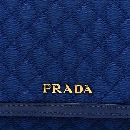 Prada Tessuto Quilted Mini Crossbody Wallet Bleuette 7 of 10