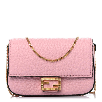Fendi Cuoio Romano Scented Nano Baguette Charm Rosa Acquerello 1 of 9
