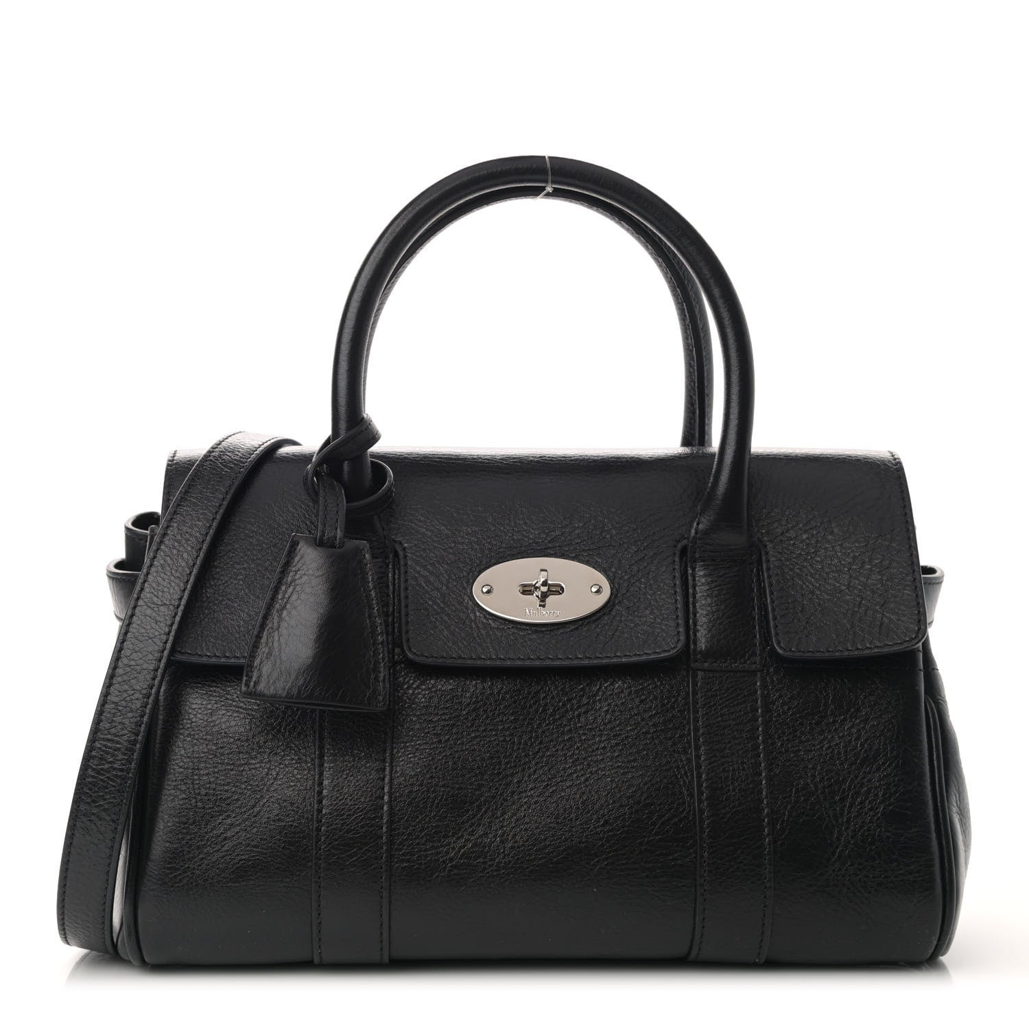 Mulberry Natural Vegetable Tanned Small Bayswater Black 1 of 10