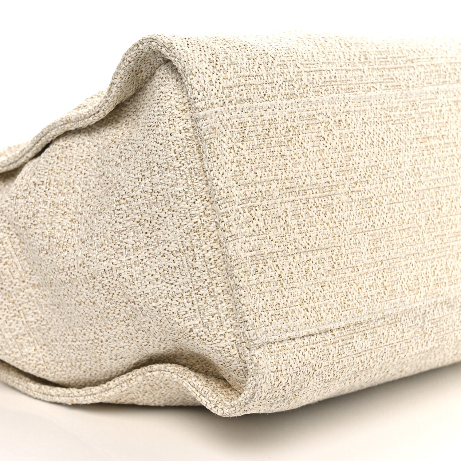 Chanel Lurex Boucle Medium Deauville Tote White 9 of 12