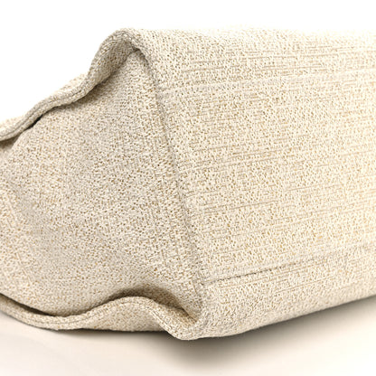 Chanel Lurex Boucle Medium Deauville Tote White 9 of 12