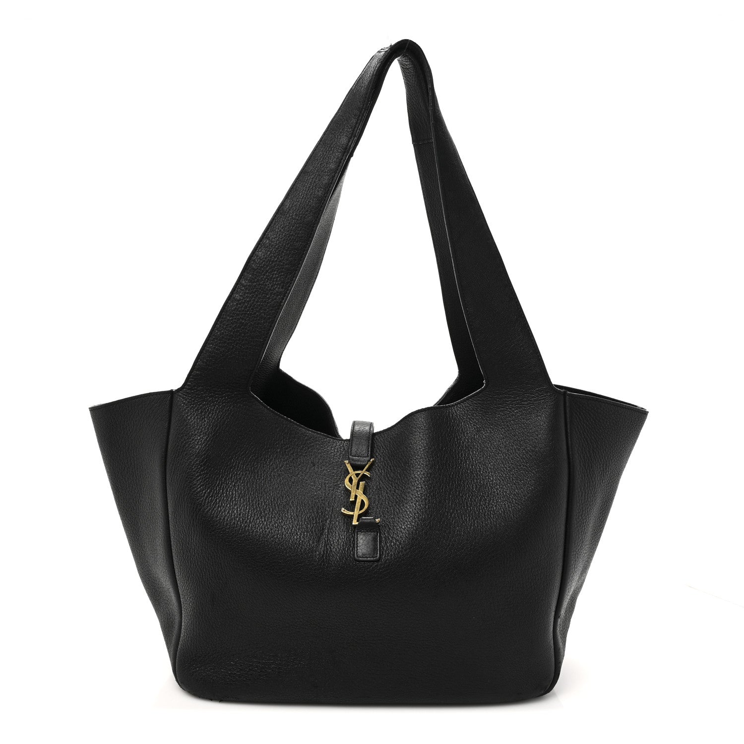 Saint Laurent Grained Deerskin Bea Tote Black 1 of 16
