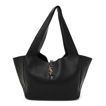 Saint Laurent Grained Deerskin Bea Tote Black 1 of 16