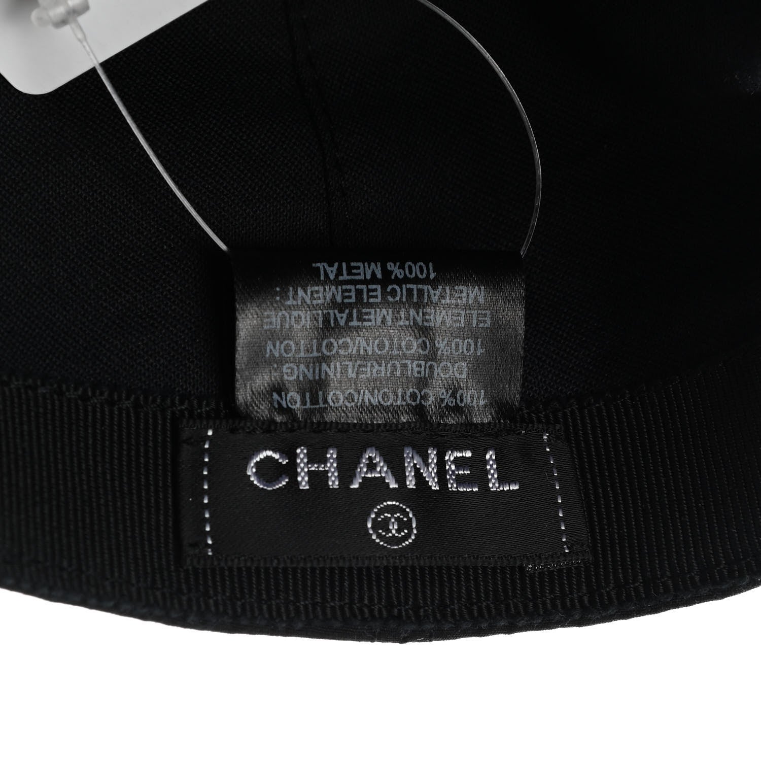 Chanel Cotton CC Cap Hat Black 8 of 8