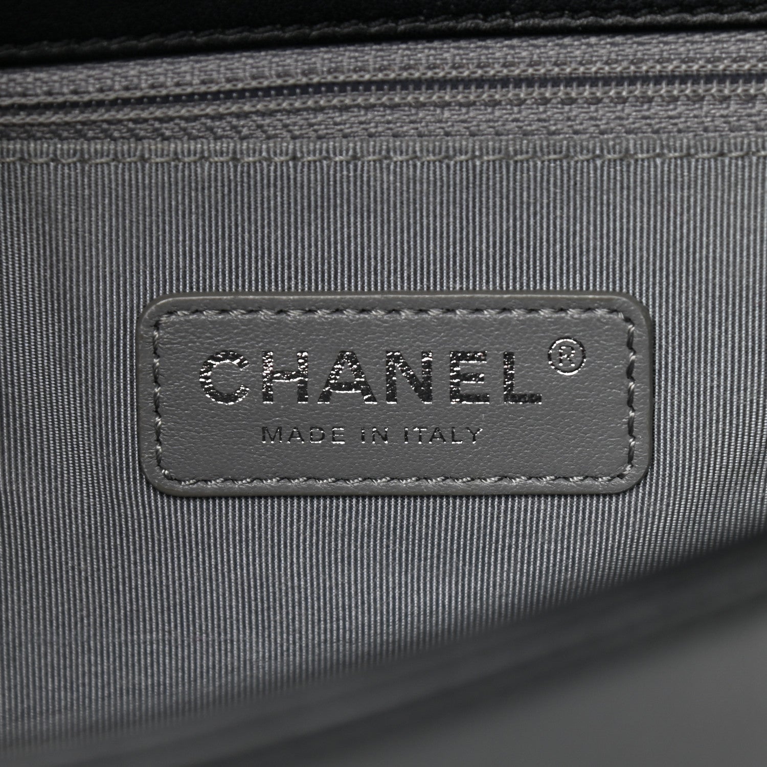 Chanel Calfskin Chevron Quilted Medium Boy Flap Black 6 of 11