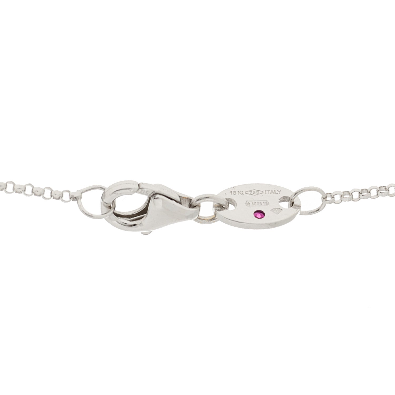 Roberto Coin 18K White Gold Diamond Barocco Pendant Necklace 5 of 5