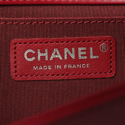 Chanel Calfskin Chevron Quilted Medium Boy Flap Burgundy 6 of 13