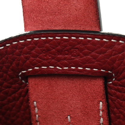 Hermes Swift Taurillon Clemence Virevolte PM Rouge H 7 of 9