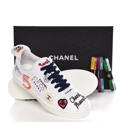 Chanel x Pharrell Williams Canvas Womens Sneakers 38 White 31 of 31