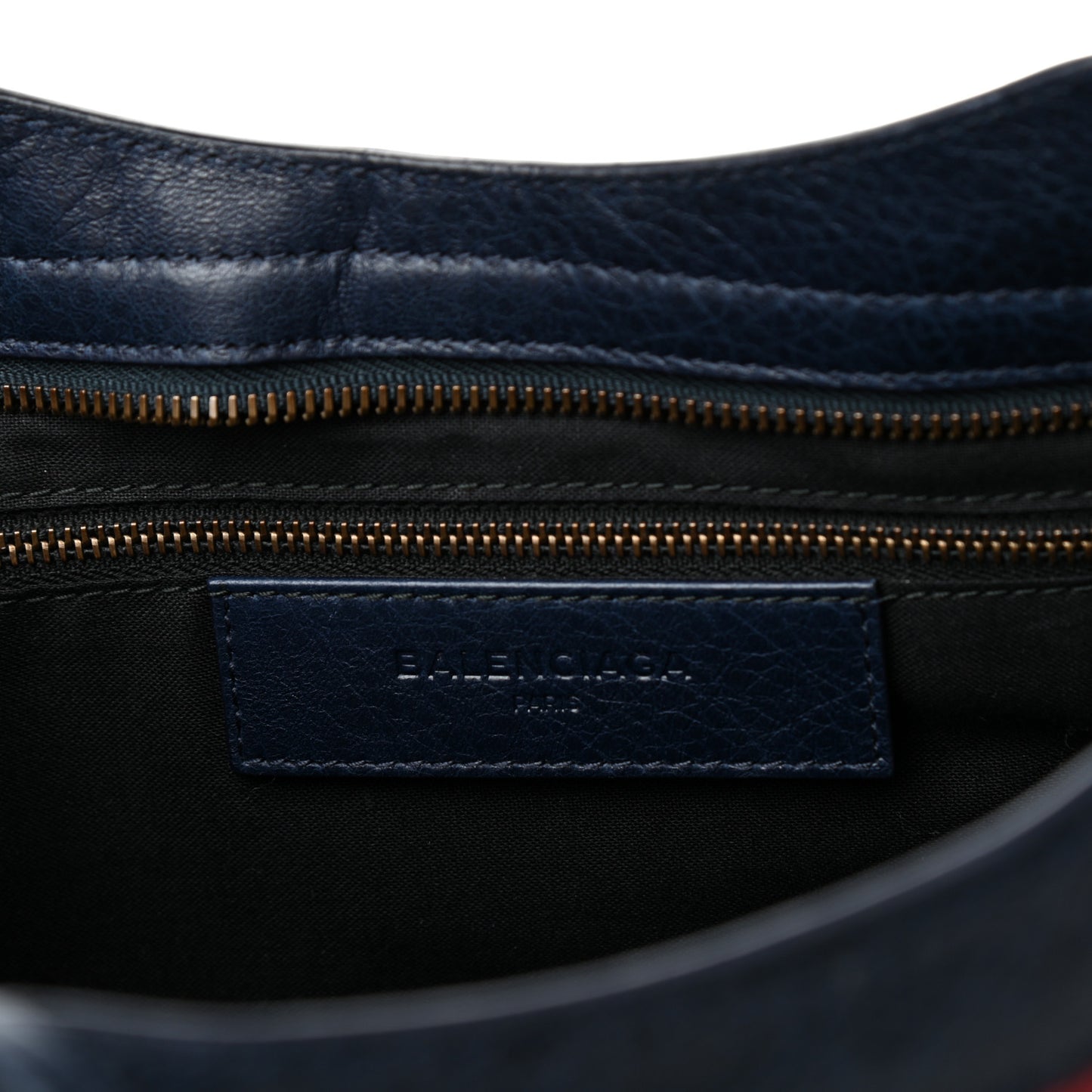 Cuir Arena Striped Classic Hardware City Bleu Nuit Rouge