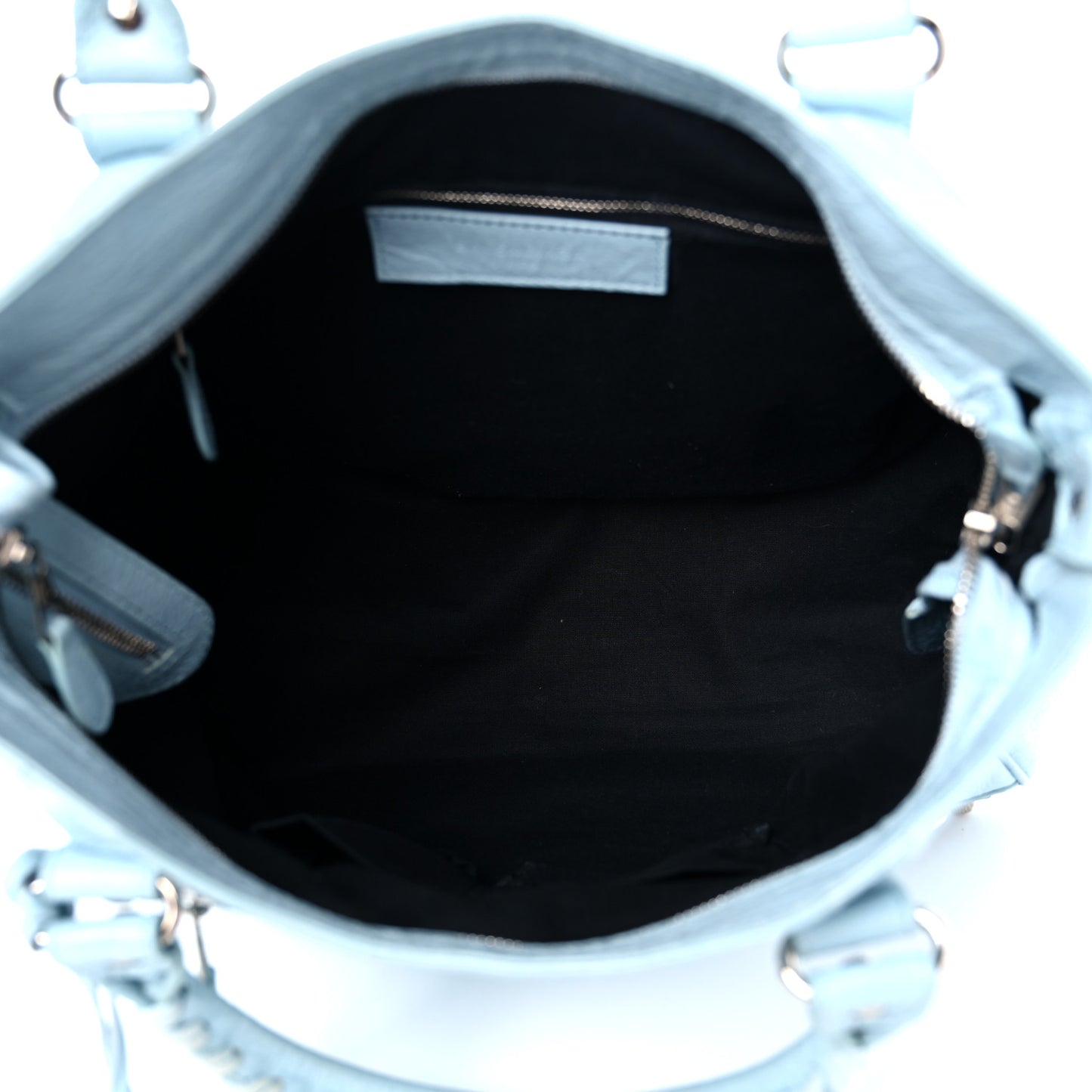Agneau Giant 12 Silver Hardware Velo Bleu Dragee