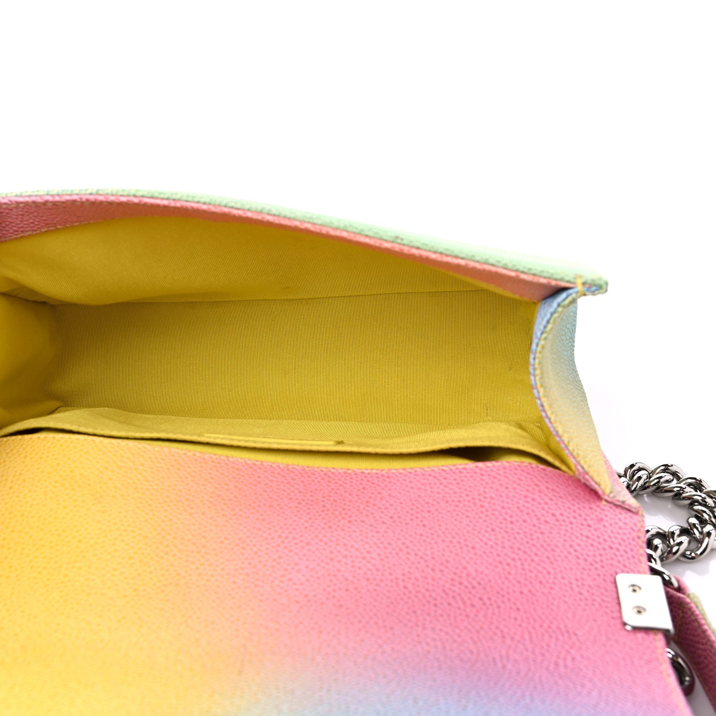 Caviar Quilted Medium Cuba Rainbow Boy Flap Multicolor