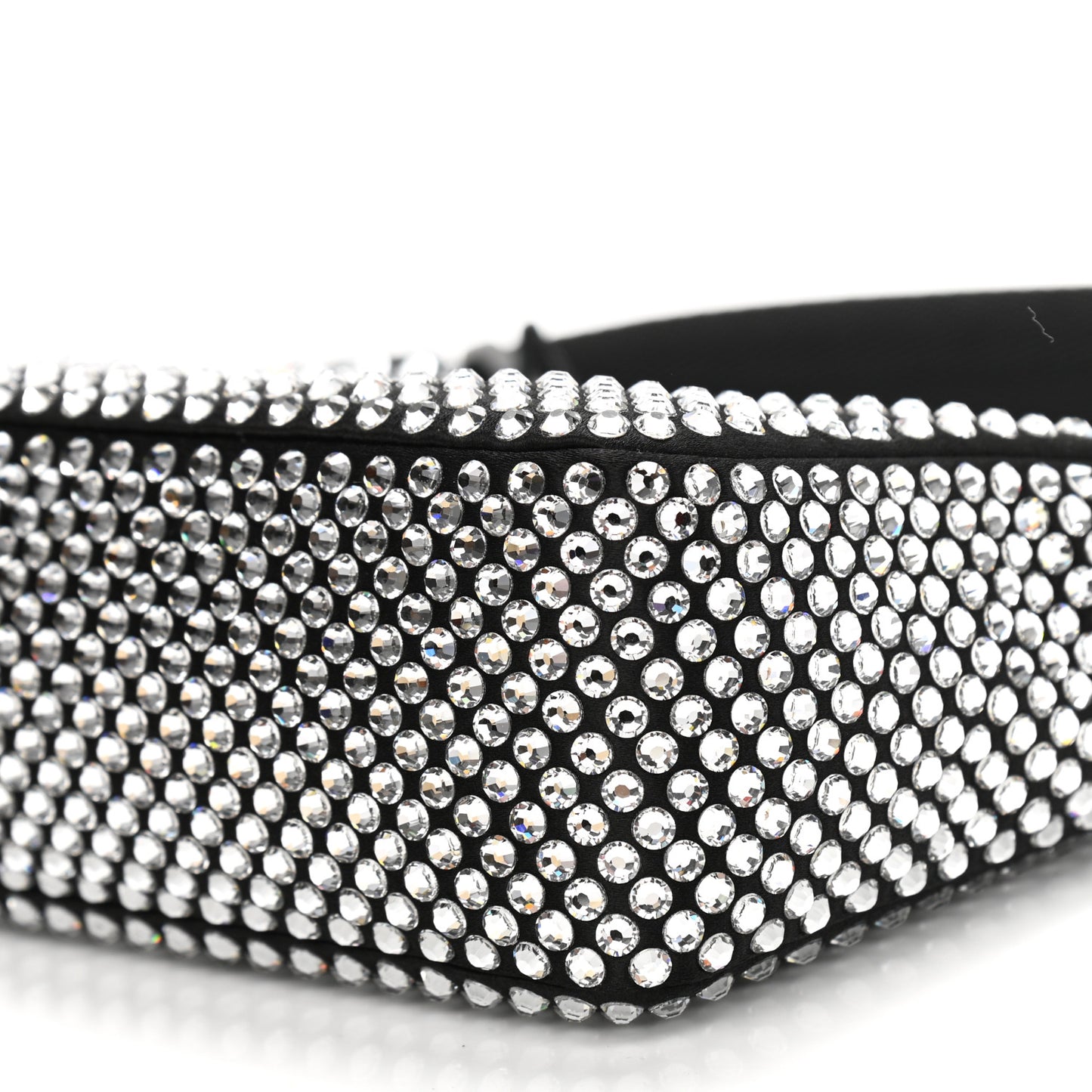 Satin Crystal Mini Re-Edition 2000 Bag Cristal