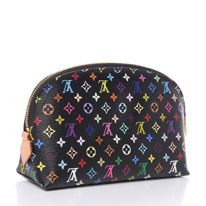 Louis Vuitton Monogram Multicolor Cosmetic Pouch Black Grenade 3 of 8