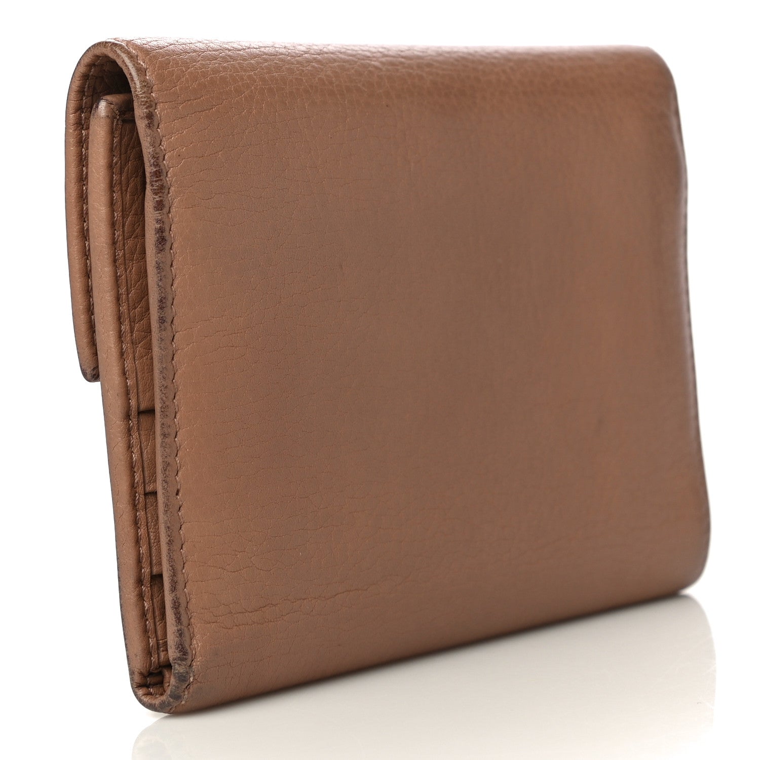 Gucci Deerskin Continental Flap Wallet Brown 3 of 26