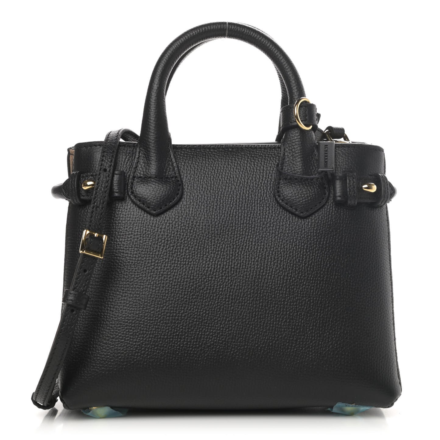 Derby Calfskin House Check Baby Banner Tote Black