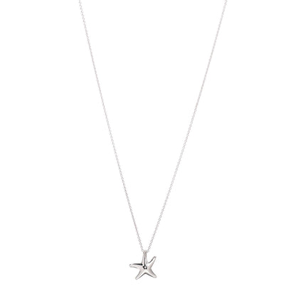 Tiffany Sterling Silver 15mm Elsa Peretti Starfish Pendant Necklace 1 of 5