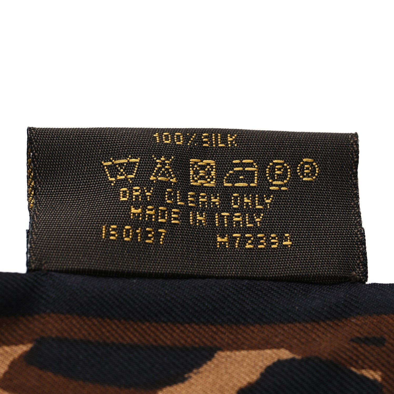 Louis Vuitton Silk Leopard Bandeau Scarf Marron 4 of 4