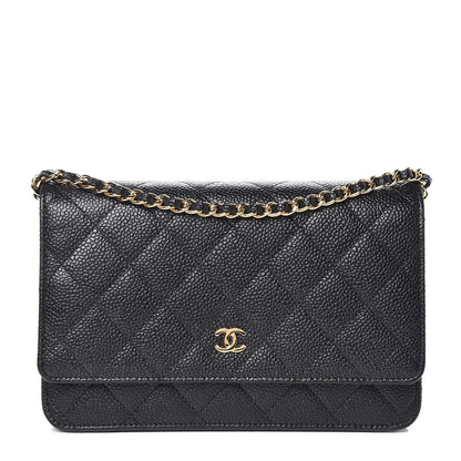 Chanel Caviar Quilted Wallet On Chain WOC Black 1 of 11