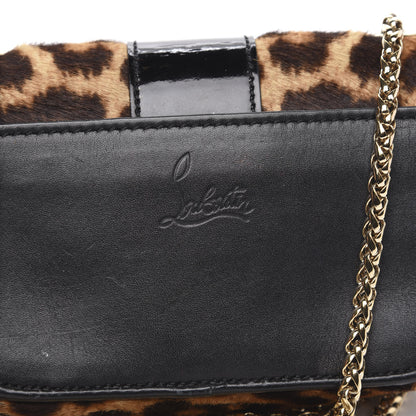 Christian Louboutin Calf Hair Leopard Print Mini Sweety Charity Crossbody Bag Brown 9 of 12