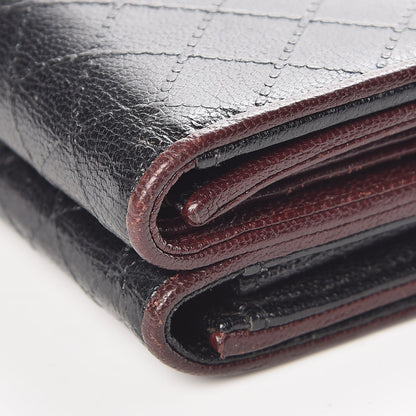 Chanel Calfskin Diamond Stitched Compact Wallet Black 13 of 13