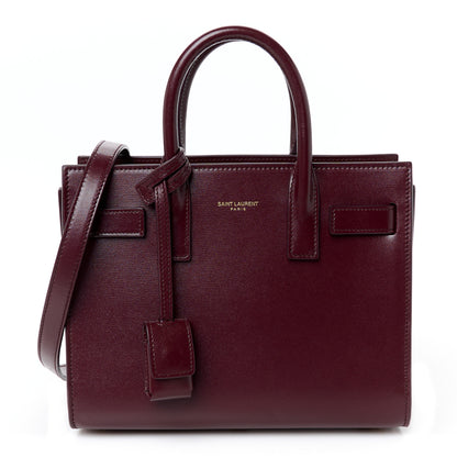 Saint Laurent Calfskin Nano Supple Sac De Jour Red Velvet 1 of 11