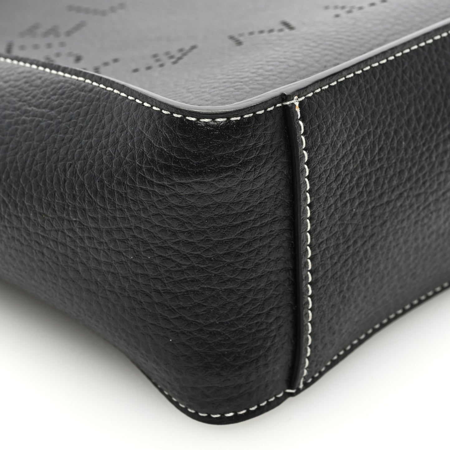 Eco Alter Nappa Perforated Logo Mini Crossbody Black