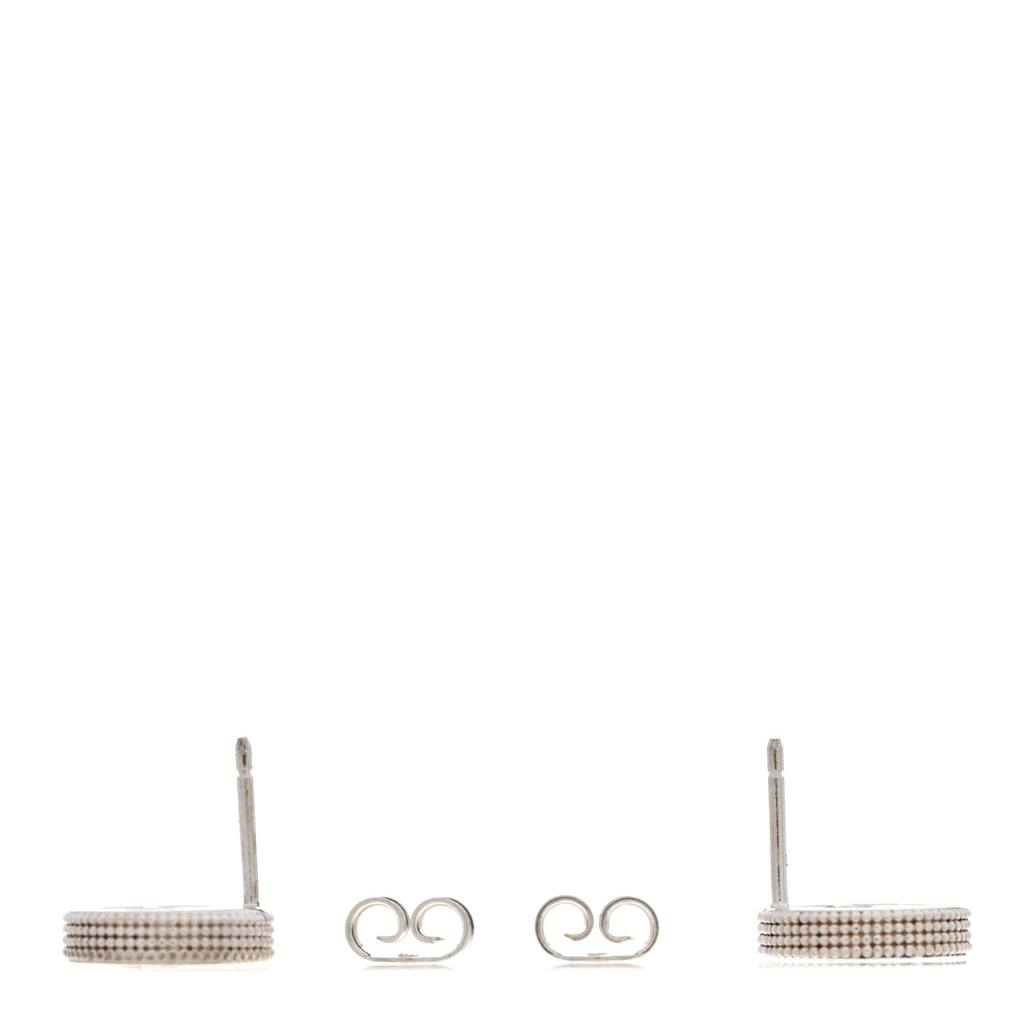 Sterling Silver Interlocking G Stud Earrings