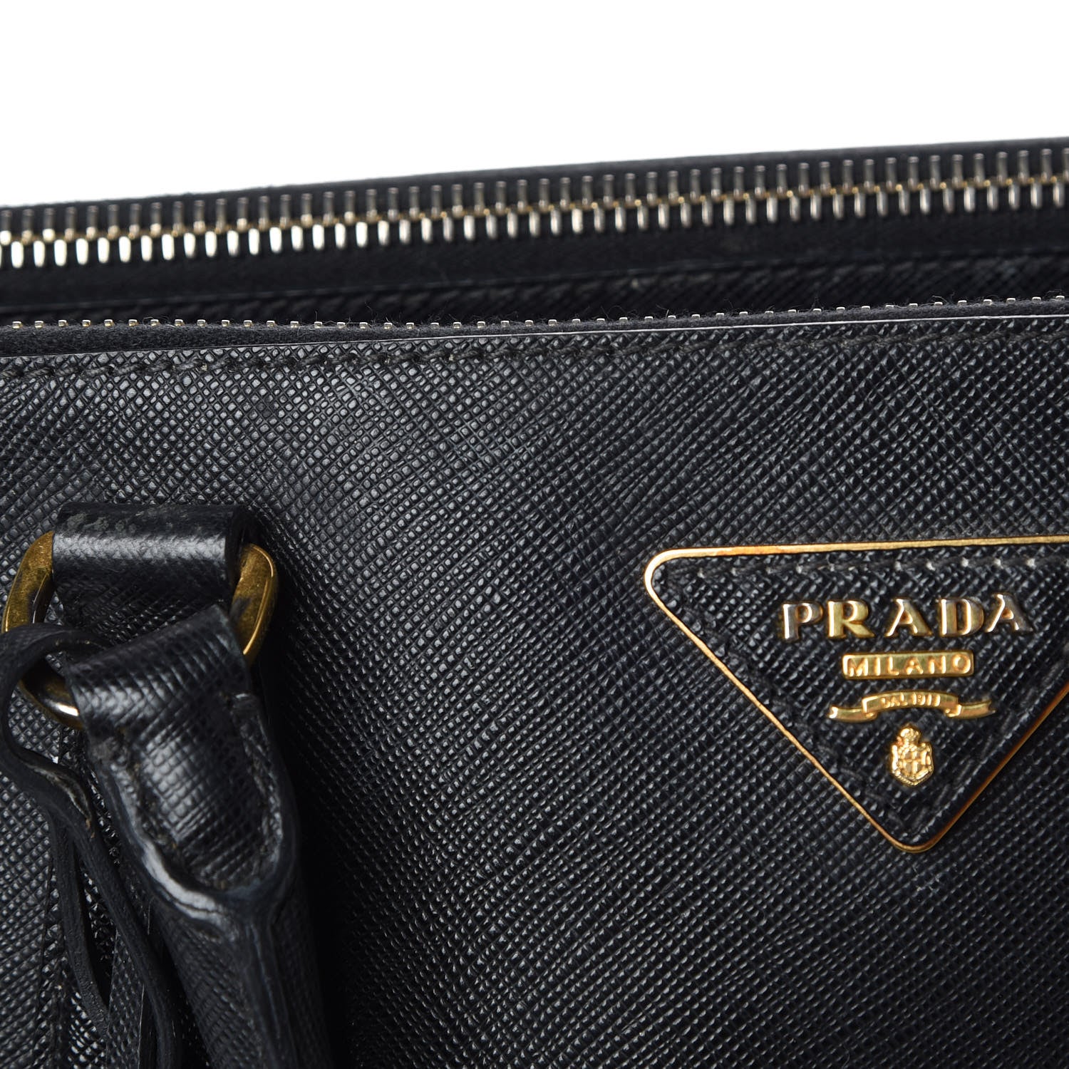 Prada Saffiano Lux Extra Large Galleria Double Zip Tote Black 8 of 10