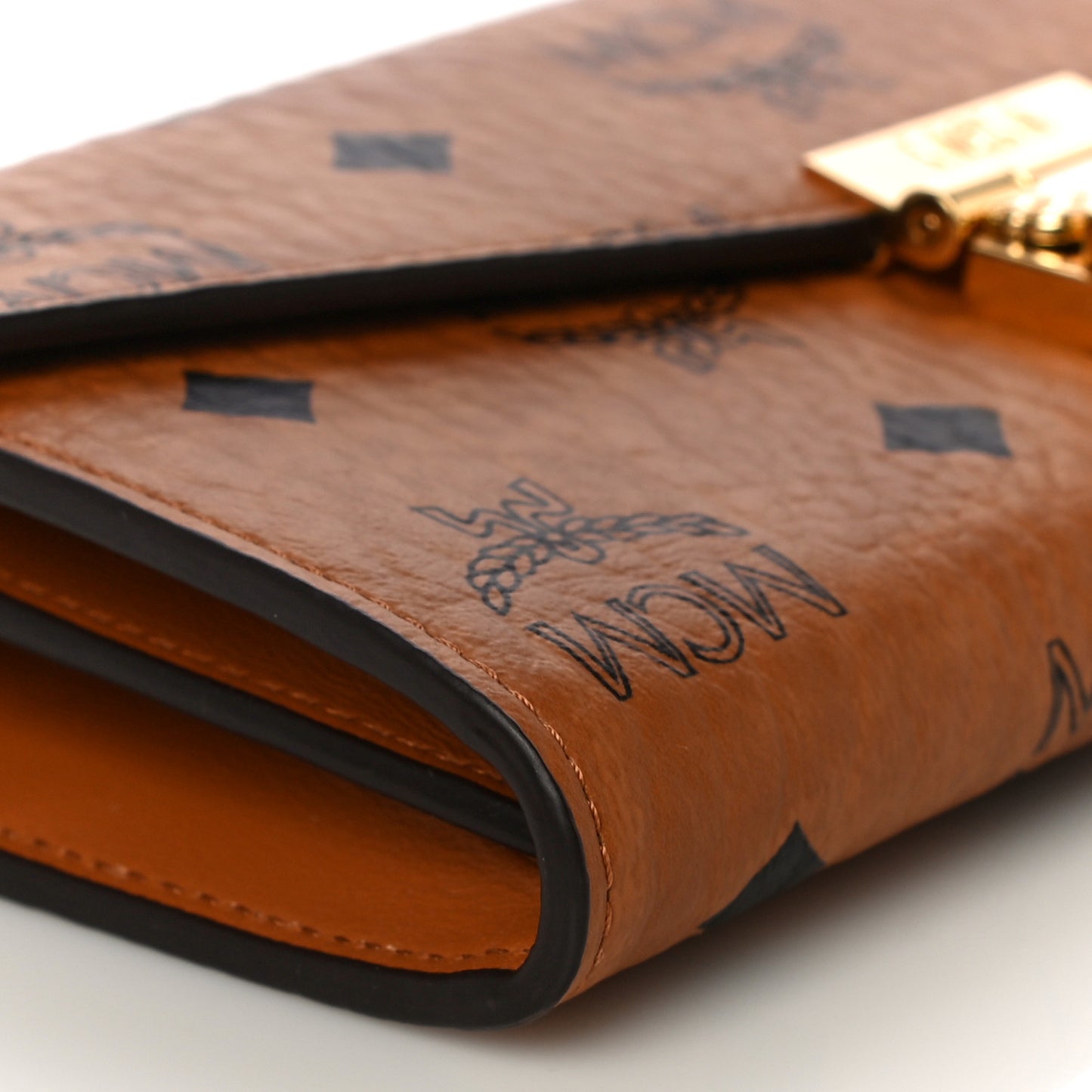 Visetos Large Patricia Wallet On Chain Cognac