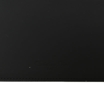 Christian Dior Ultra Matte Calfskin Saddle Chain Wallet Pouch Black 9 of 13
