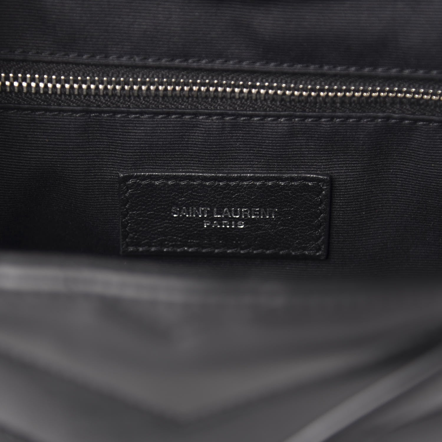 Saint Laurent Calfskin Y Quilted Monogram Small Loulou Backpack Black 8 of 11