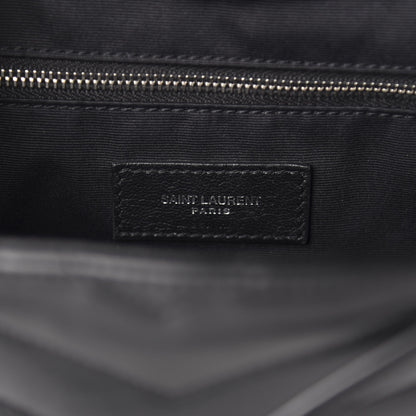 Saint Laurent Calfskin Y Quilted Monogram Small Loulou Backpack Black 8 of 11