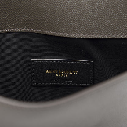 Saint Laurent Grain De Poudre Uptown Pouch Pebble 6 of 10
