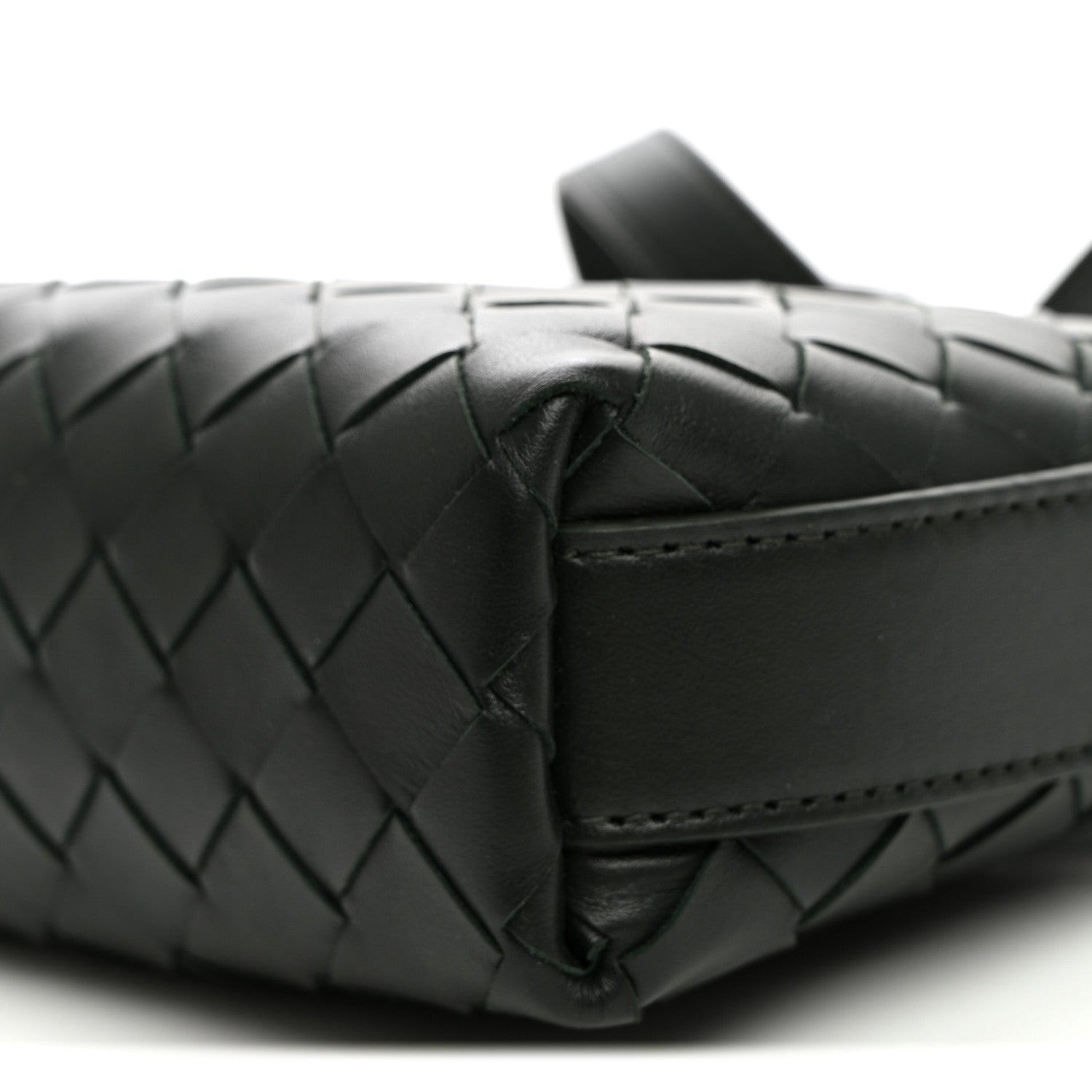 Bottega Veneta Calfskin Intrecciato Traveler Phone Pouch Dark Green 9 of 9