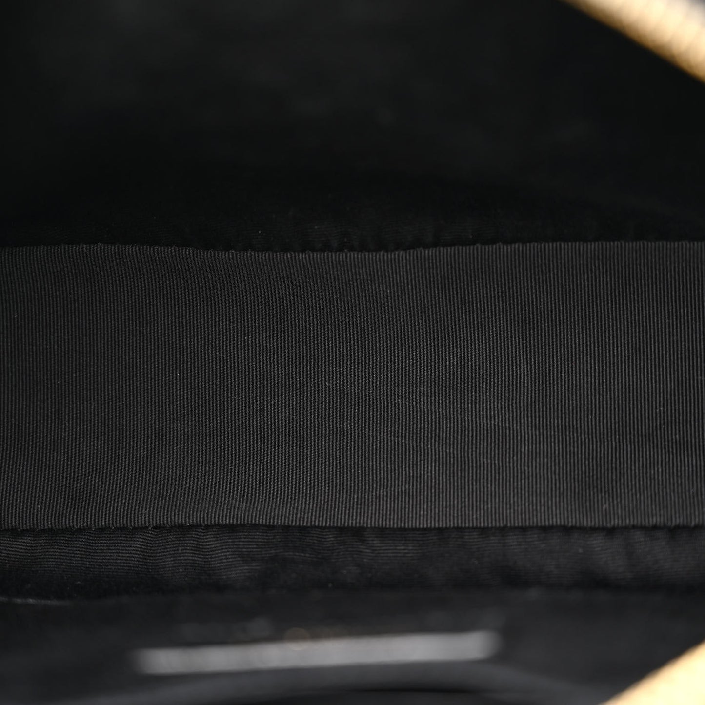 Patent Calfskin Crocodile Embossed Monogram Lou Camera Bag Black