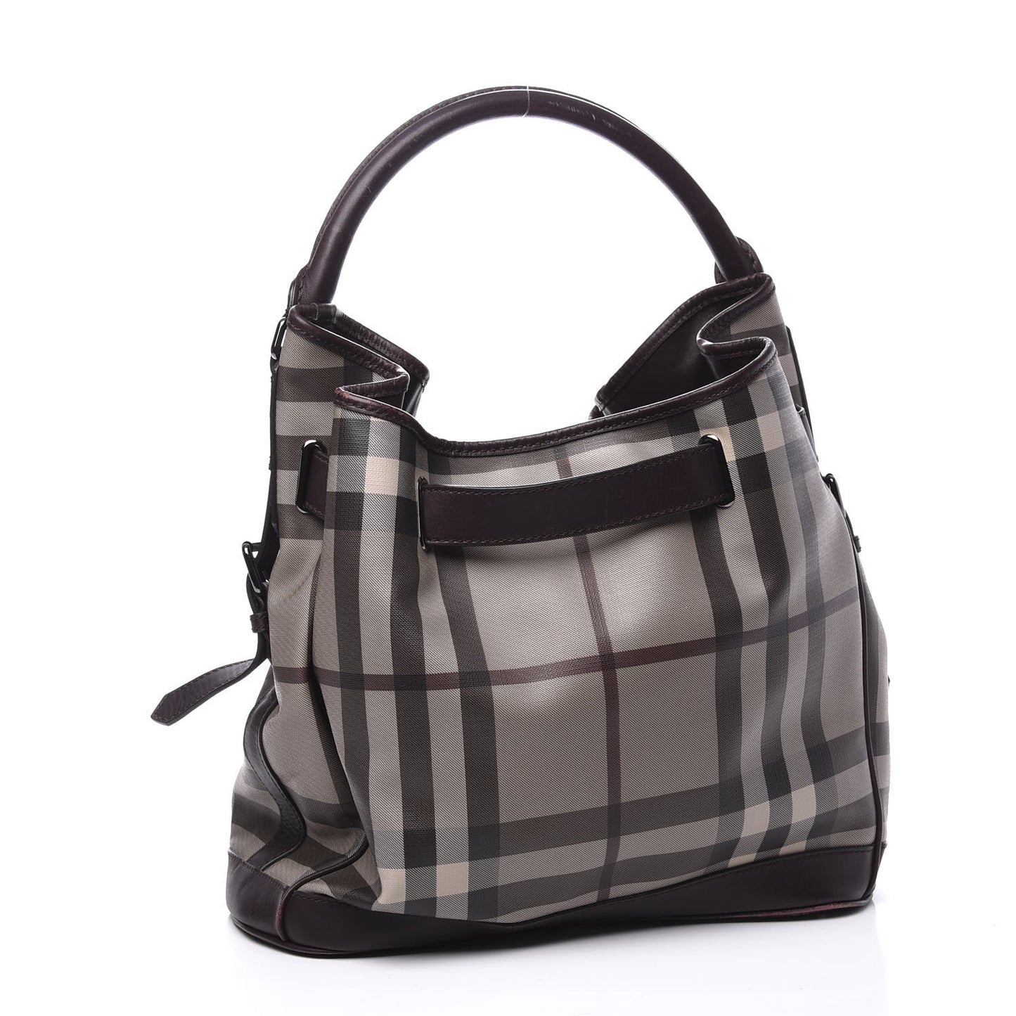 Smoked Check Medium Walden Belted Hobo Plum