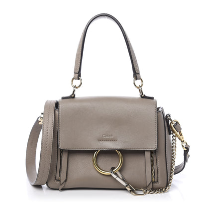 Chloe Calfskin Mini Faye Day Shoulder Bag Motty Grey 1 of 12