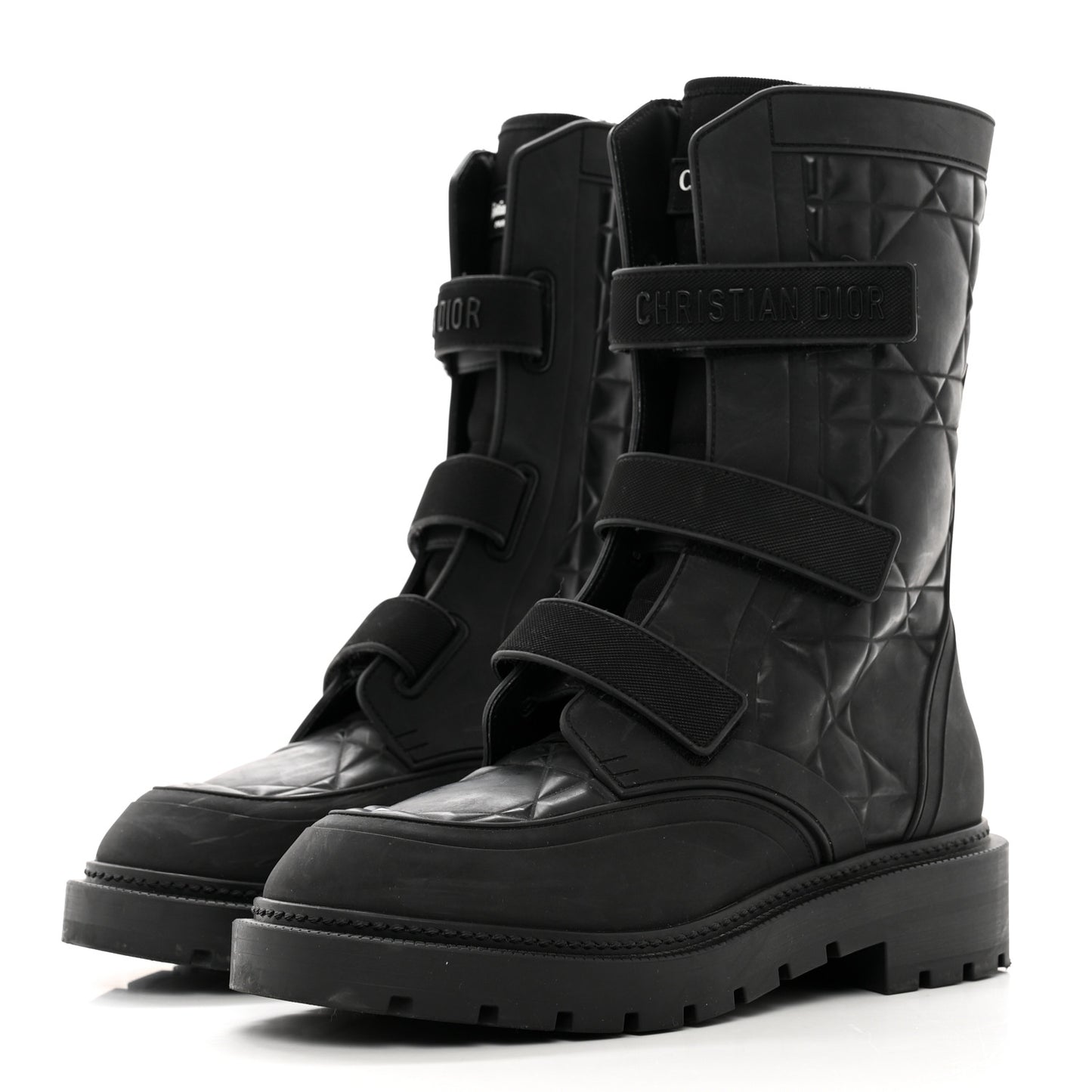 Rubber Macrocannage Dio(r)evolution Ankle Boots 37 Black