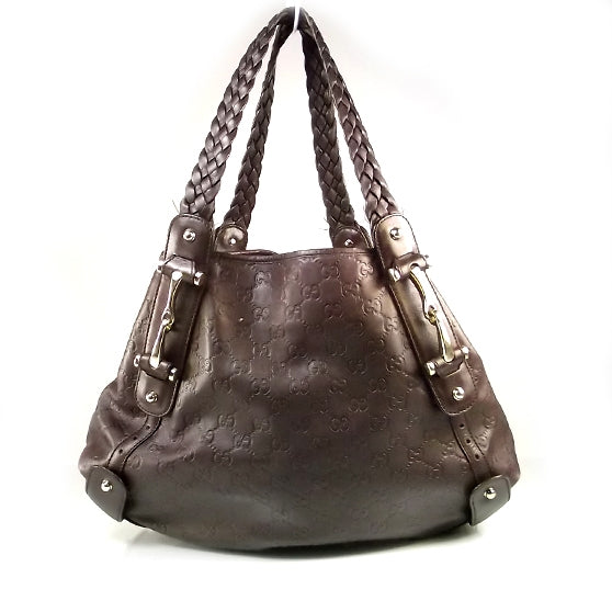 Guccissima Leather Pelham Chocolate Brown