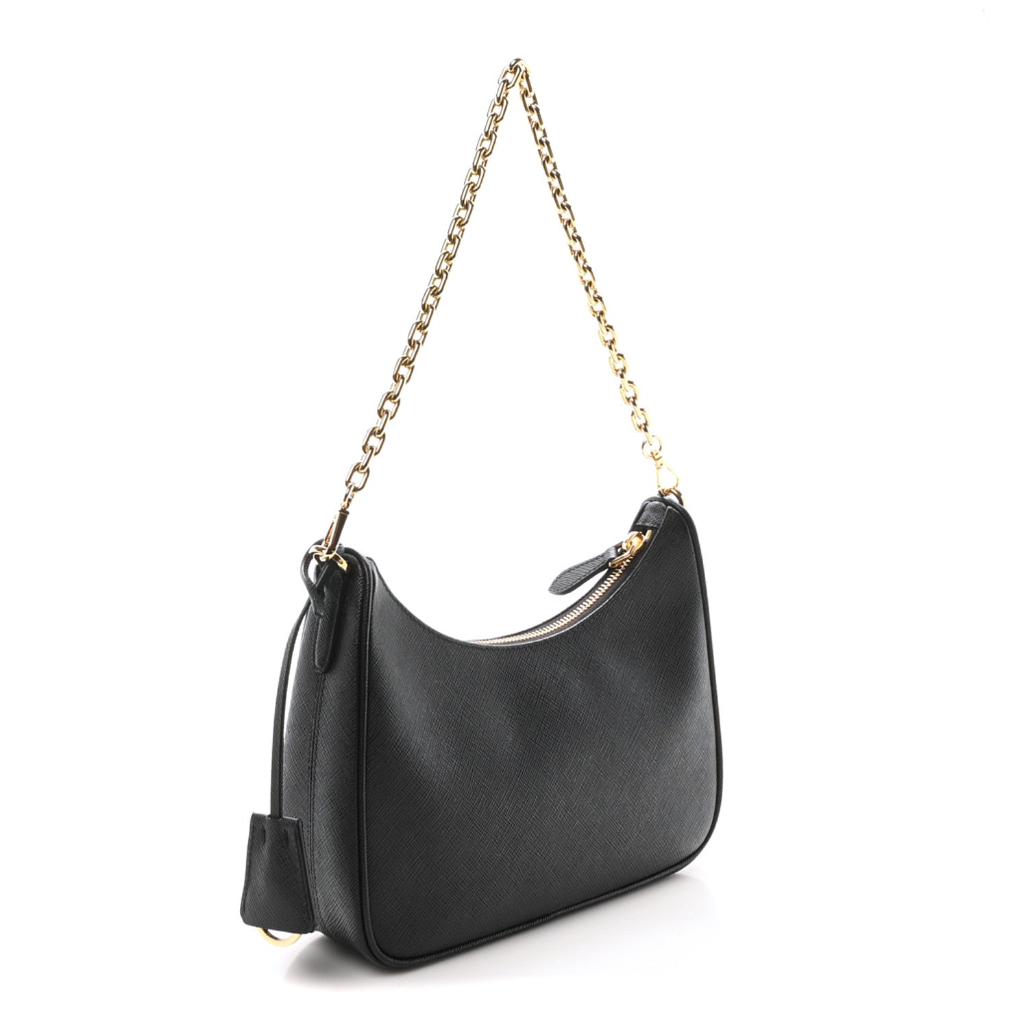 Prada Saffiano Lux Re-Edition 2005 Shoulder Bag Black 3 of 9