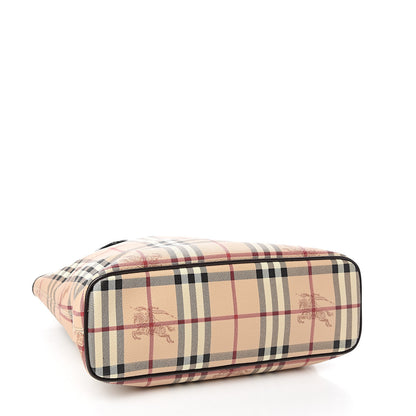 Burberry Haymarket Check Small Onslow Tote Chocolate 3 of 11