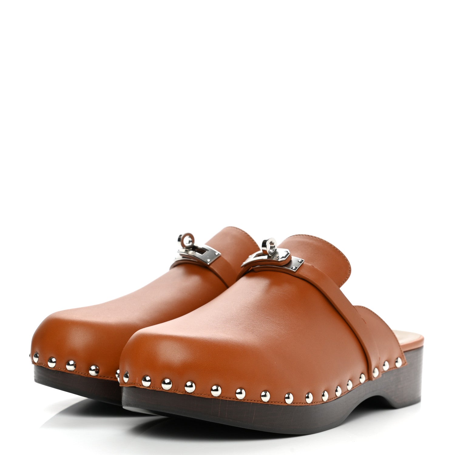 Hermes Heritage Calfskin Carlotta Mules 41 Naturel 3 of 8
